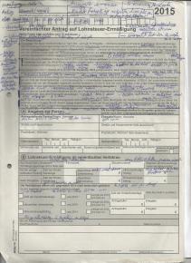 Steuereimkommen Erklärung 01